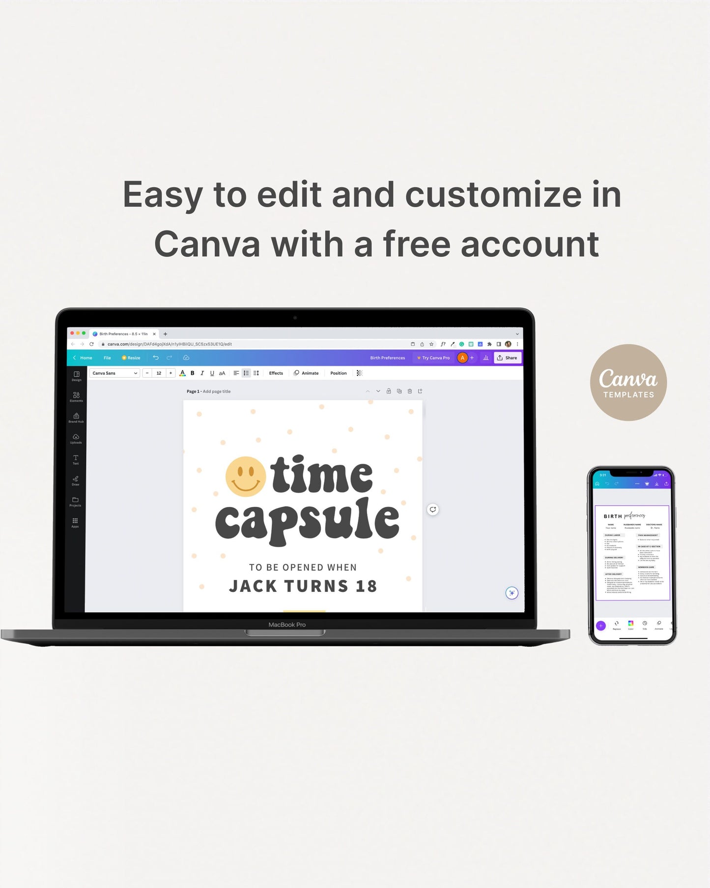 One Happy Dude Time Capsule sign with Matching note cards