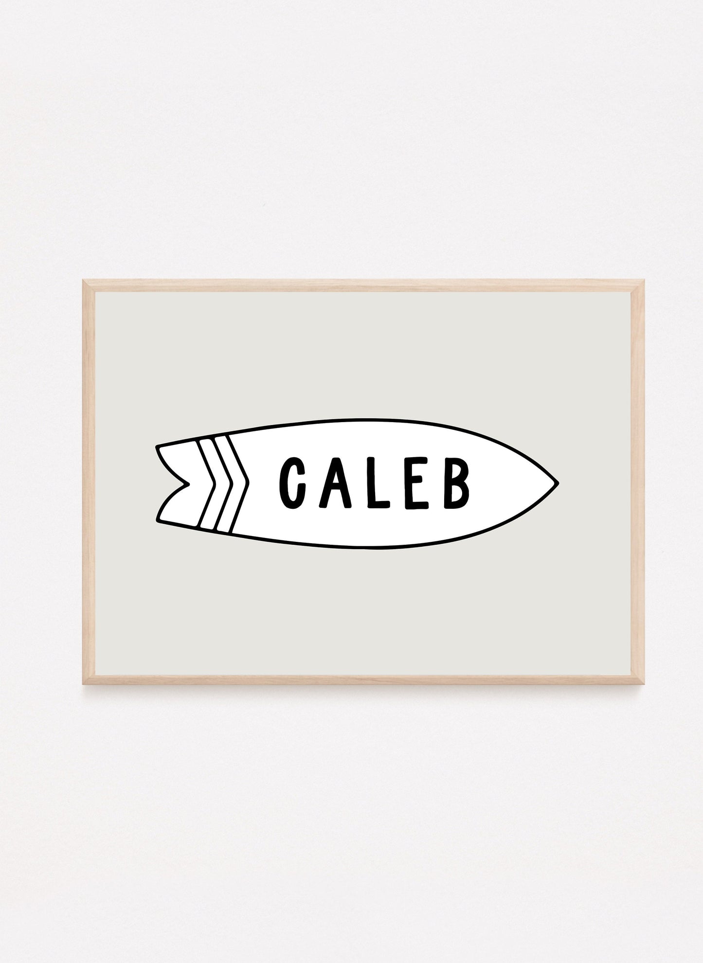 Personalized Name Rad Surfer Boy Gallery Wall Print Set of 6
