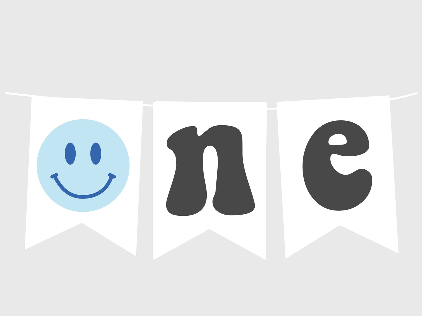 One Happy Dude blue birthday printable bundle