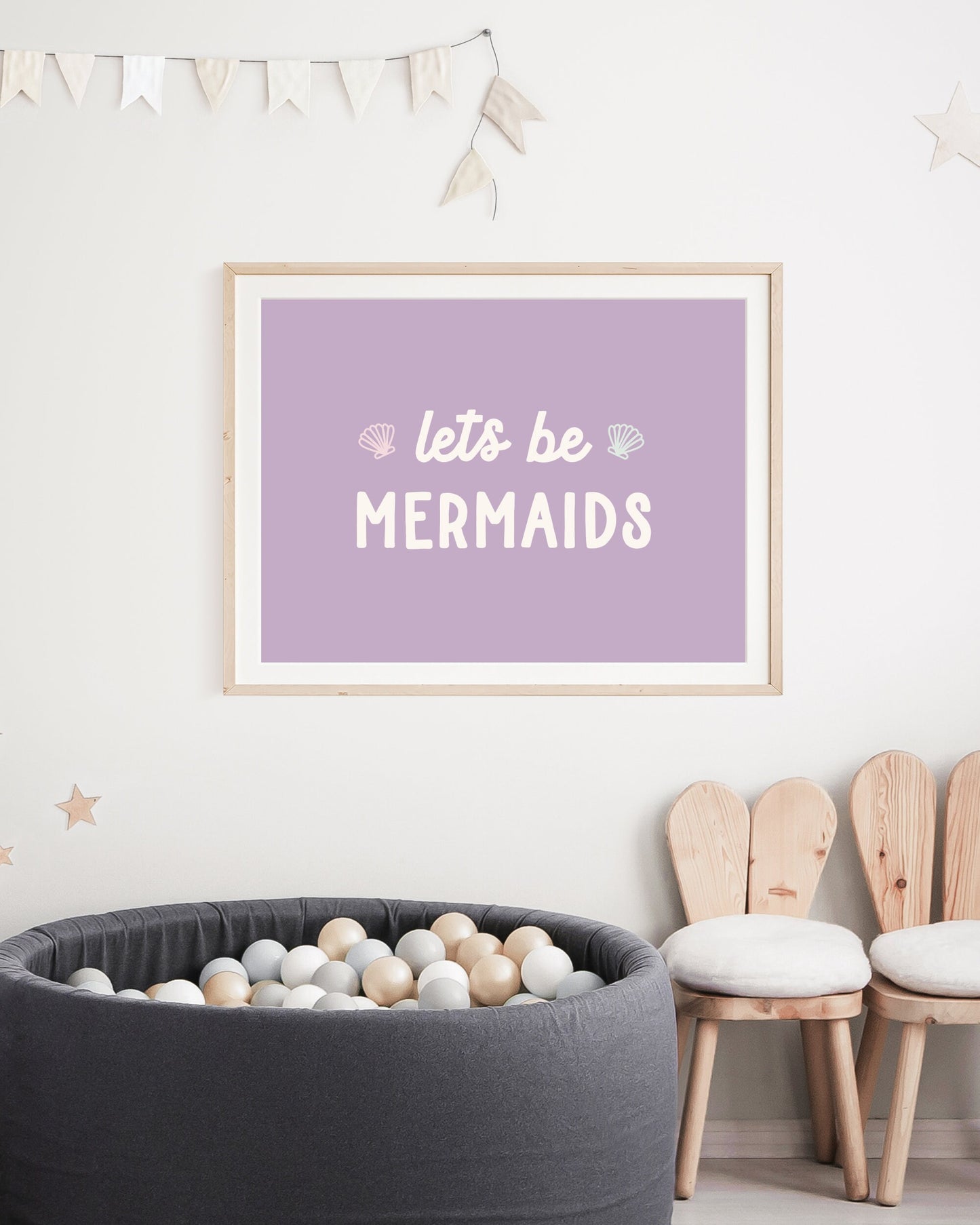 Let's Be Mermaids Print