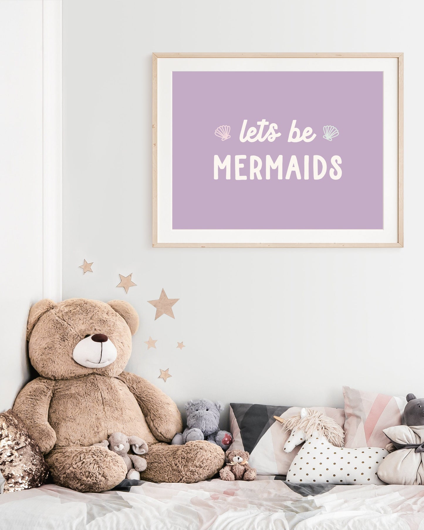 Let's Be Mermaids Print