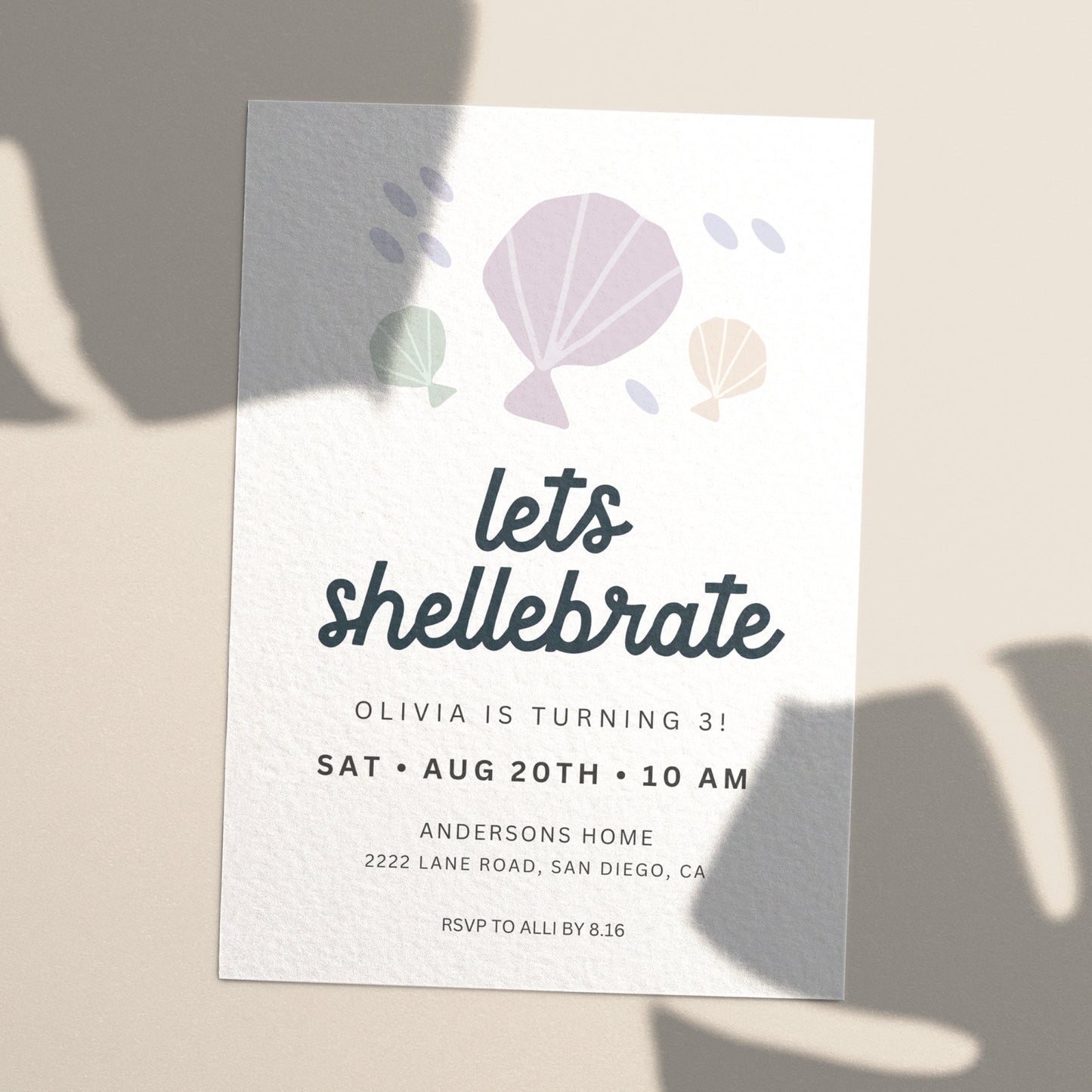 Let's Shellebrate Printable Party Bundle
