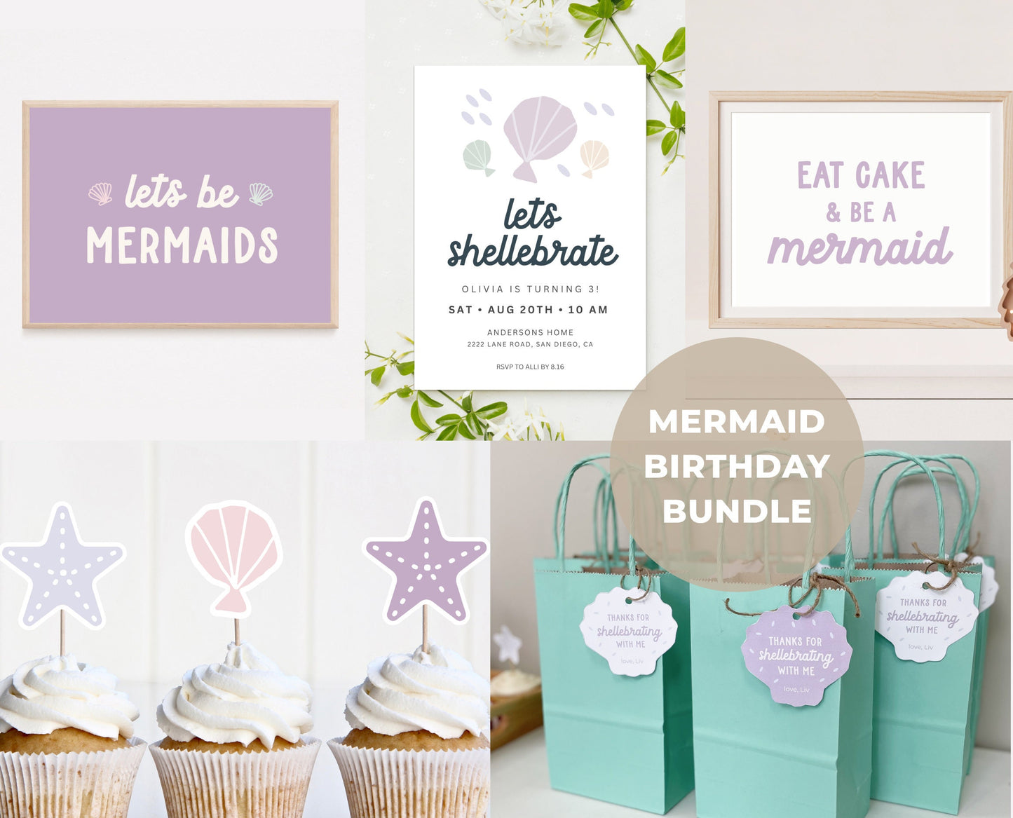 Let's Shellebrate Printable Party Bundle