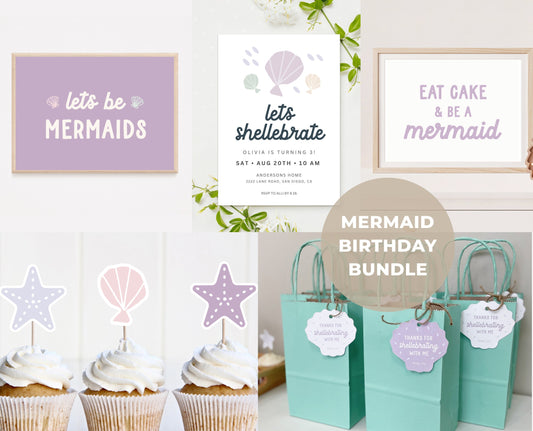 Let's Shellebrate Printable Party Bundle